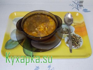 Готовим грибной суп с вермишелью на обед