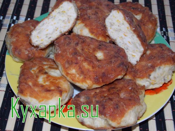 Вкусные куриные котлеты с грибами 