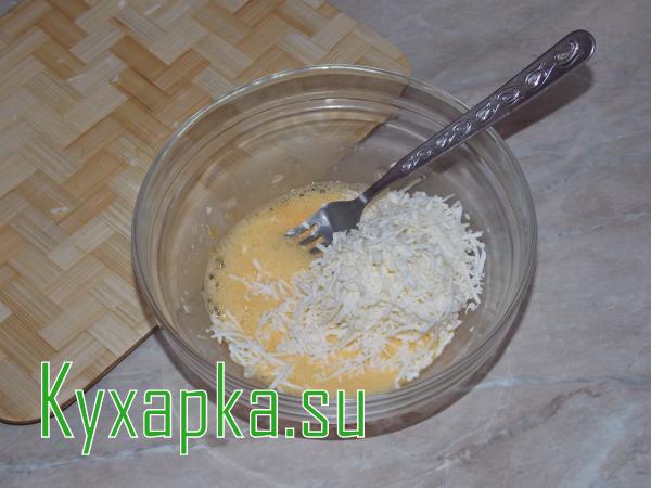 Омлет-суфле с плавленым сыром 