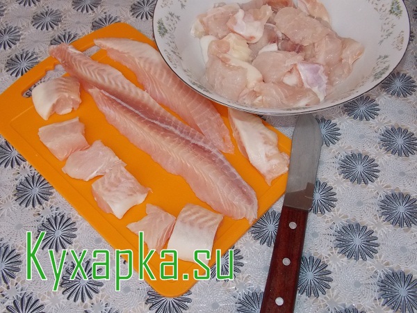Шашлык из рыбы в духовке 