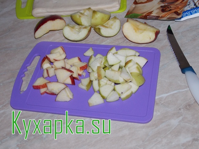 Слойка с яблоками на Kyxapka.su 