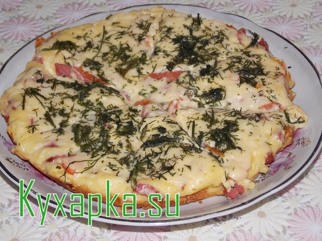 Быстрая пицца на сковороде на Kyxapka.su в новый год  