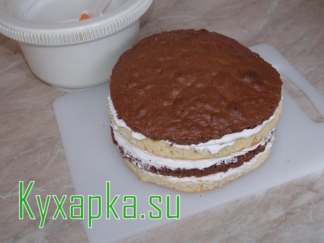 Бисквитный торт на воскресенье 8 марта на Kyxapka.su  