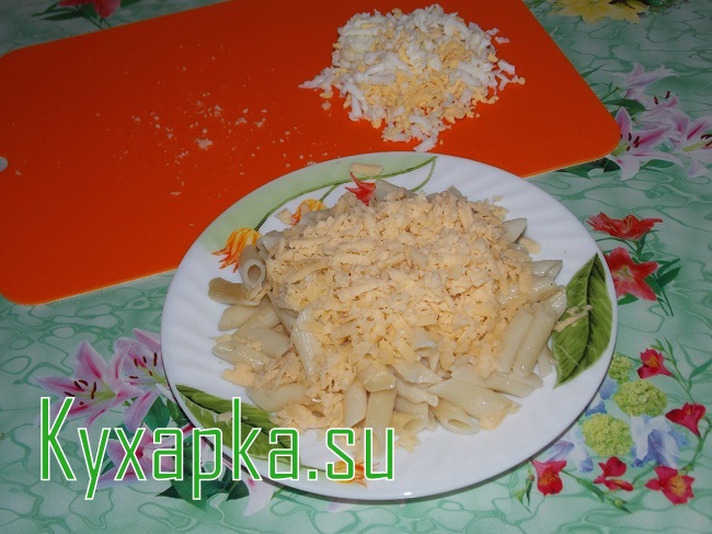 Макароны с сыром и яйцом на Kyxapka.su 