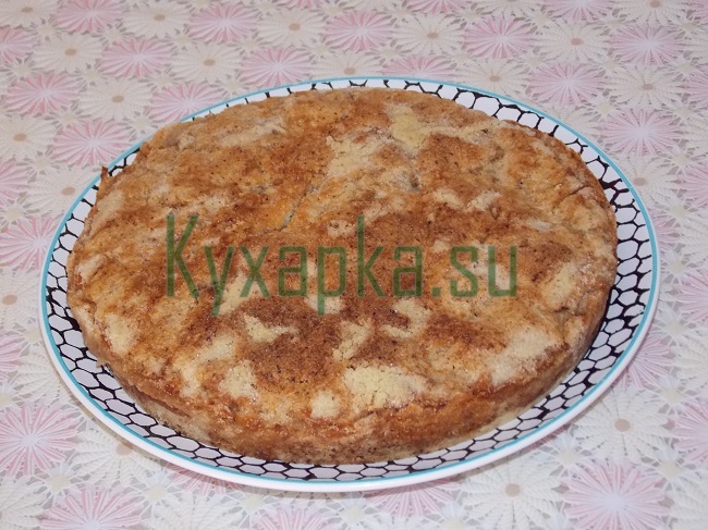 Насыпной яблочный пирог на Kyxapka.su 
