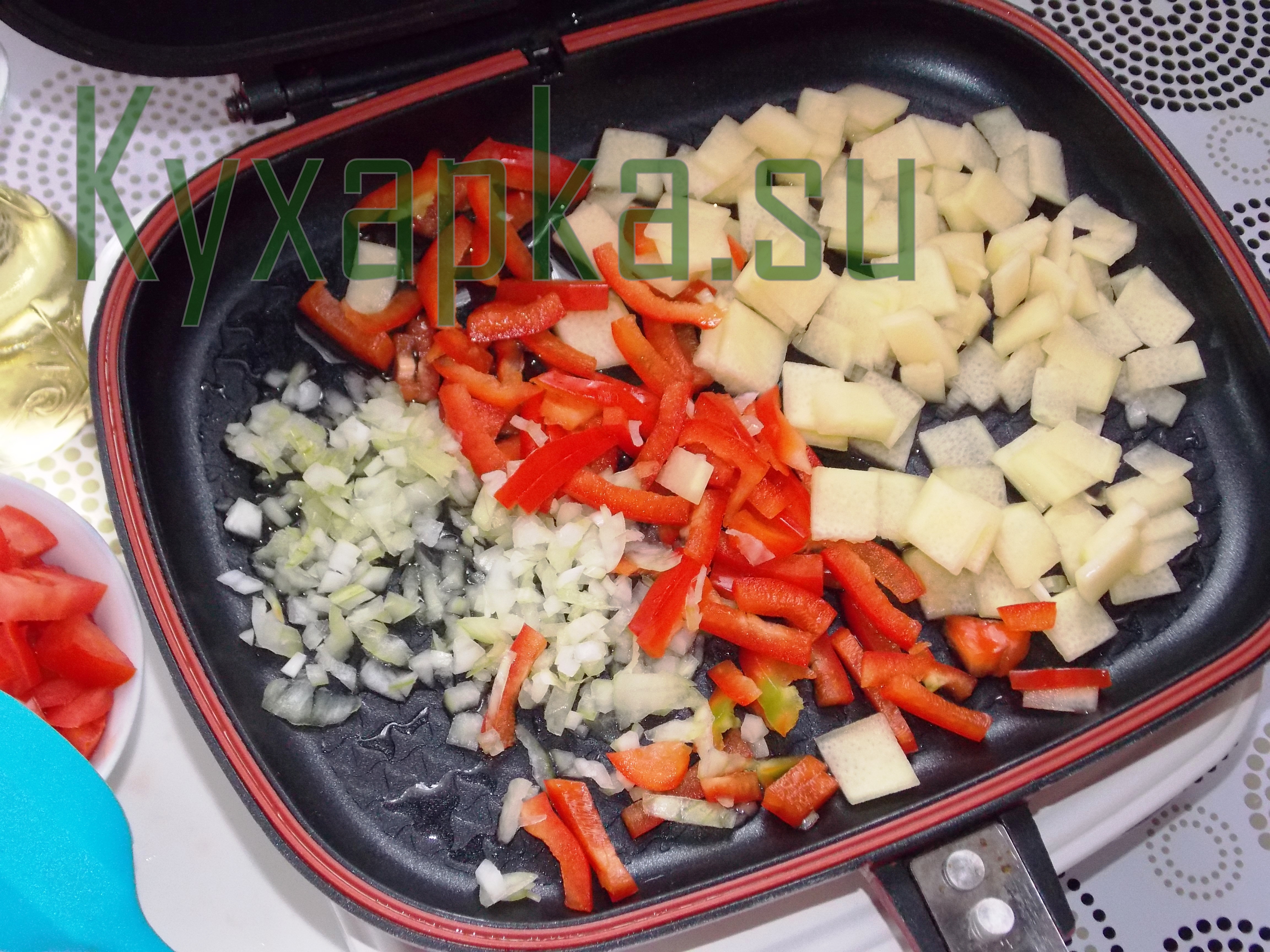 Омлет с овощами на завтрак фото Kyxapka.su 