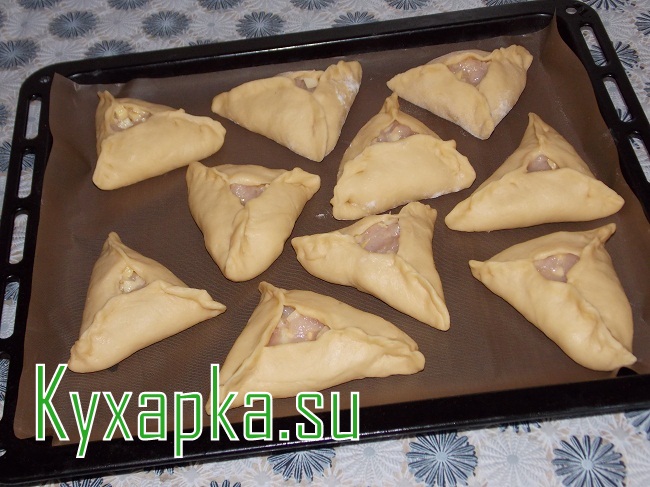 Тартарский пирожок: эчпочмак с курицей на Kyxapka.su