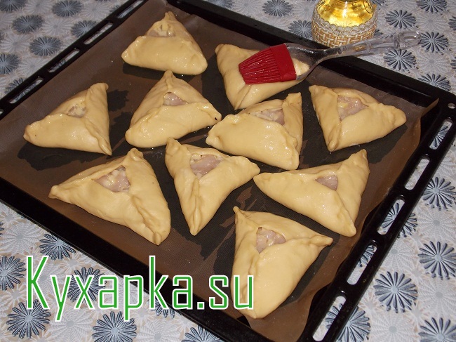Тартарский пирожок: эчпочмак с курицей на Kyxapka.su